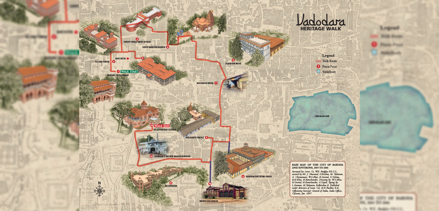 vadodara tourist map